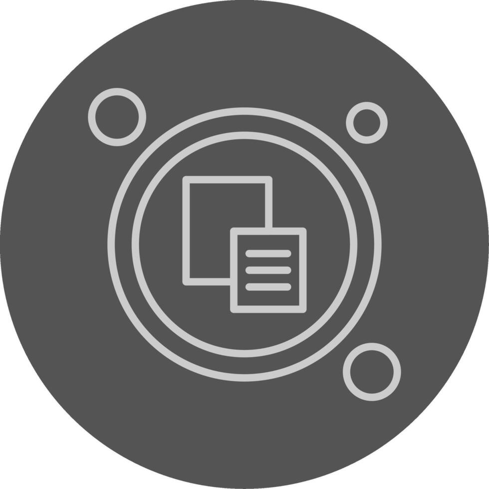 Paste Button Outline Style Icon vector