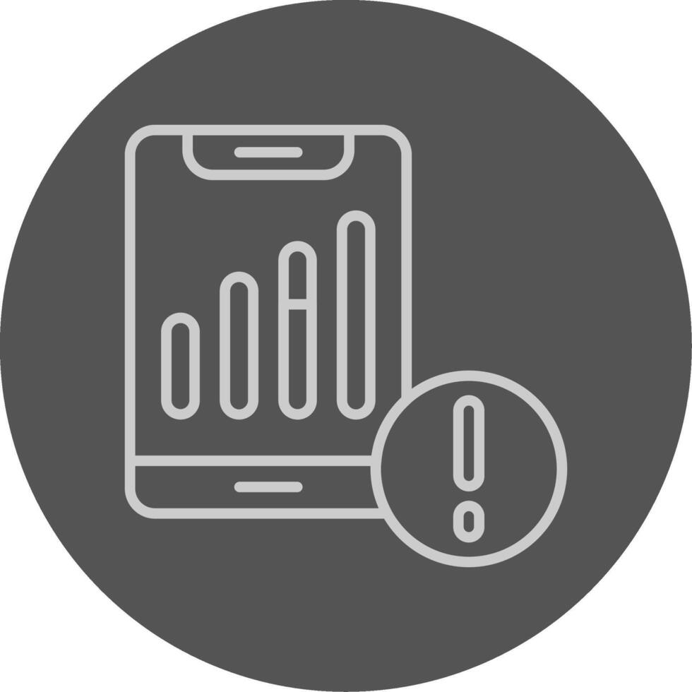 Signal strength Grey Outline Style Icon vector