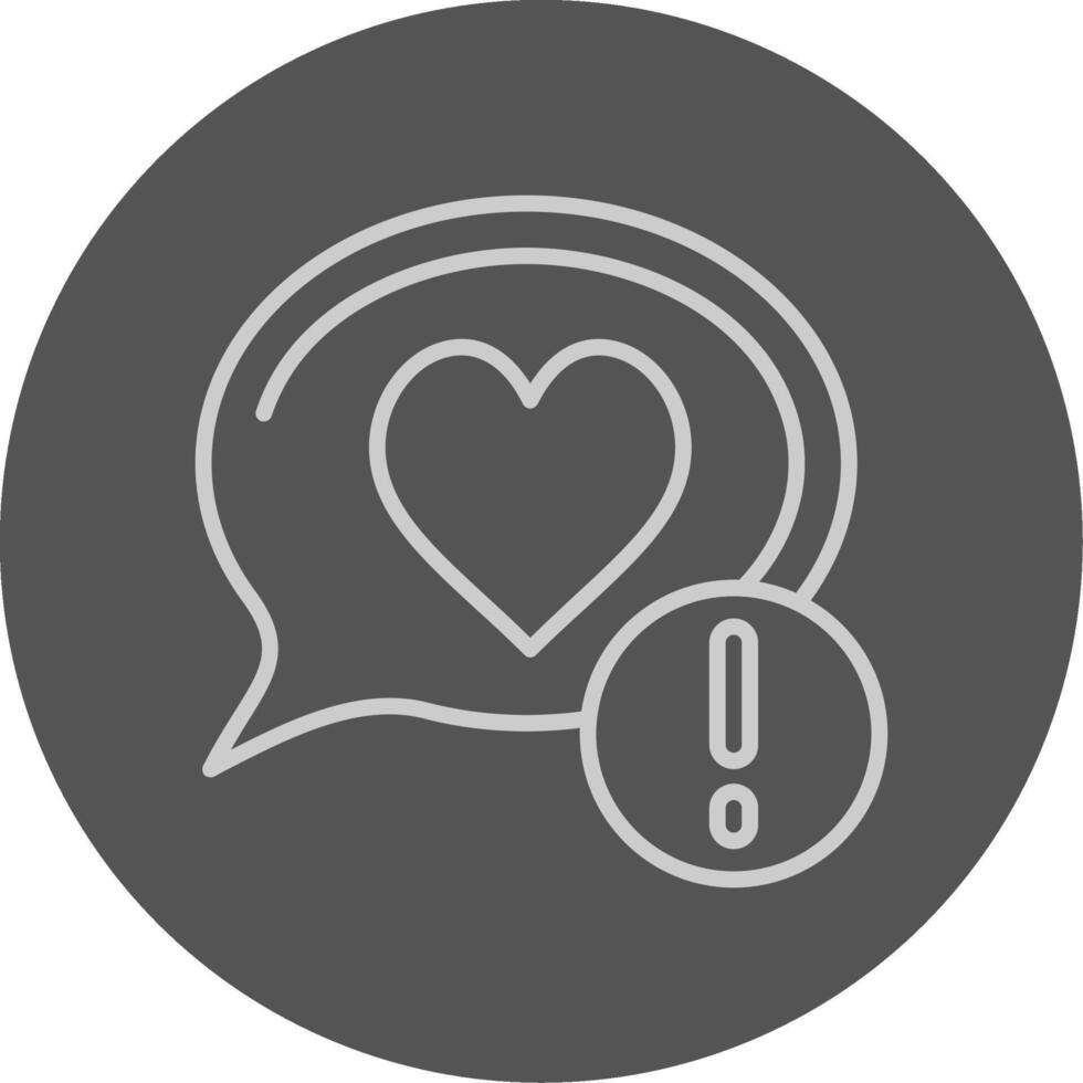 Heart Grey Outline Style Icon vector