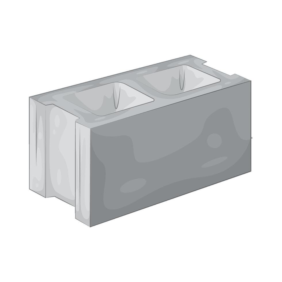 Illustration of concrete block vector