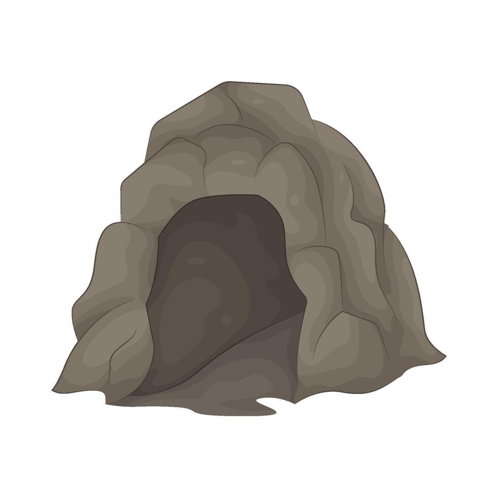 Illustration of cave vector