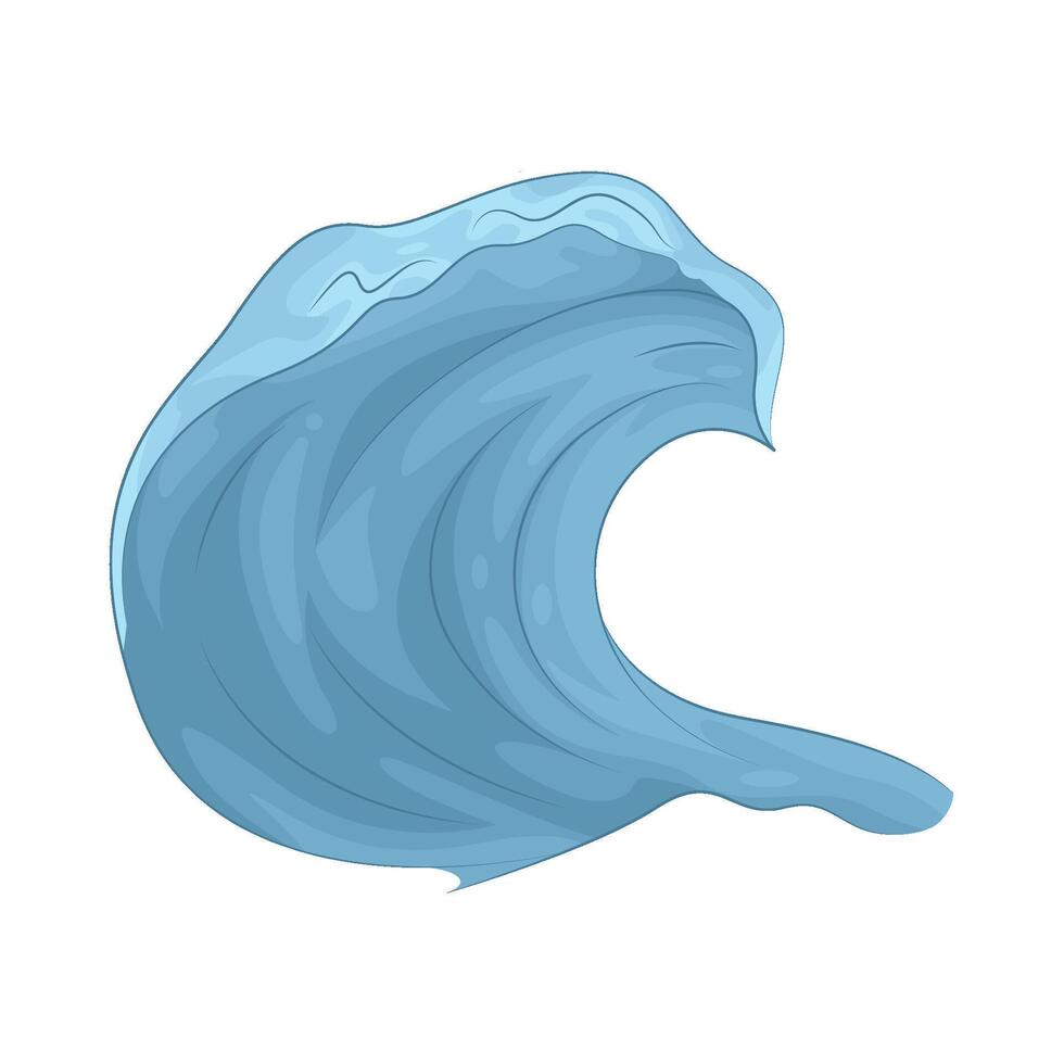 Illustration of ocean wave vector