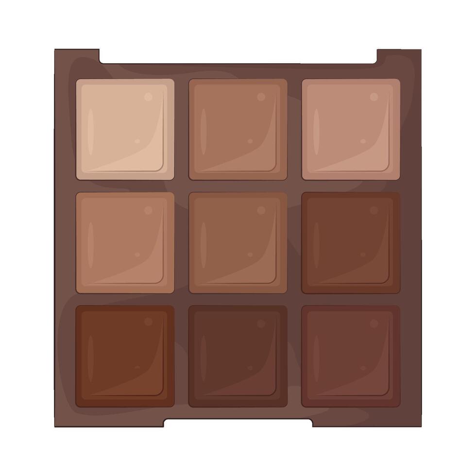 Illustration of eyebrow palette vector