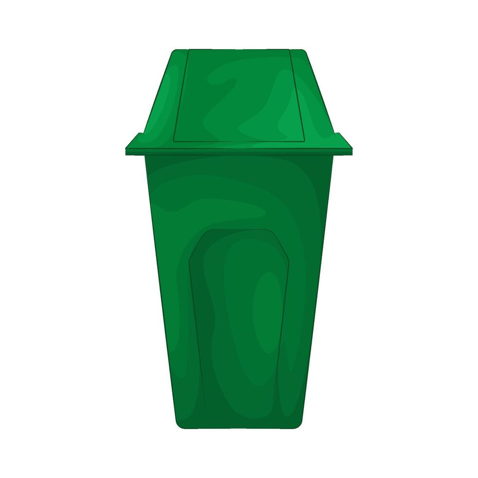 Illustration of trash bin vector
