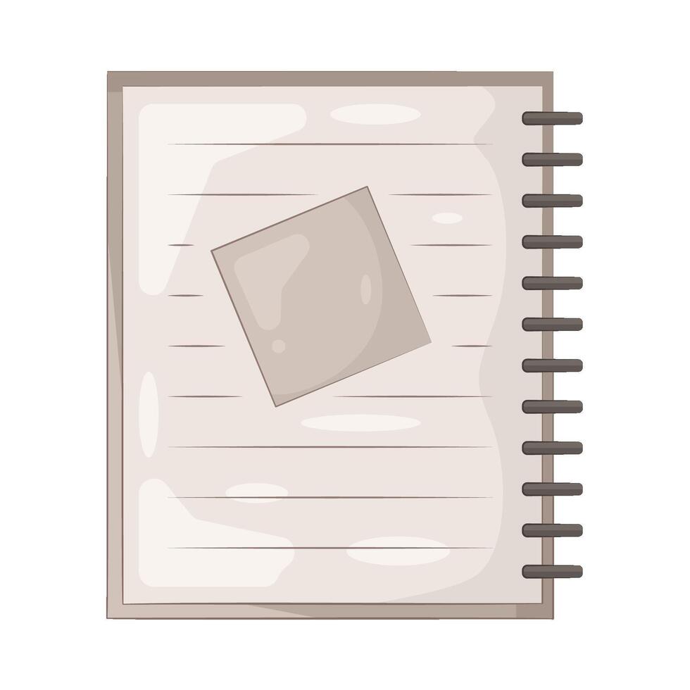 Illustration of notebook vector