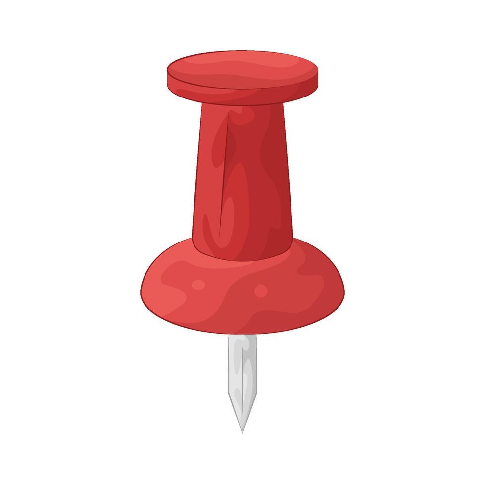 Illustration of push pin vector
