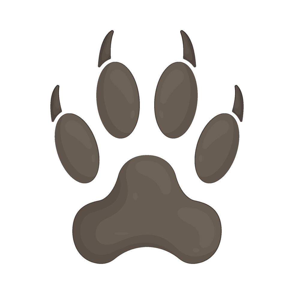 Illustration of animal footprint vector