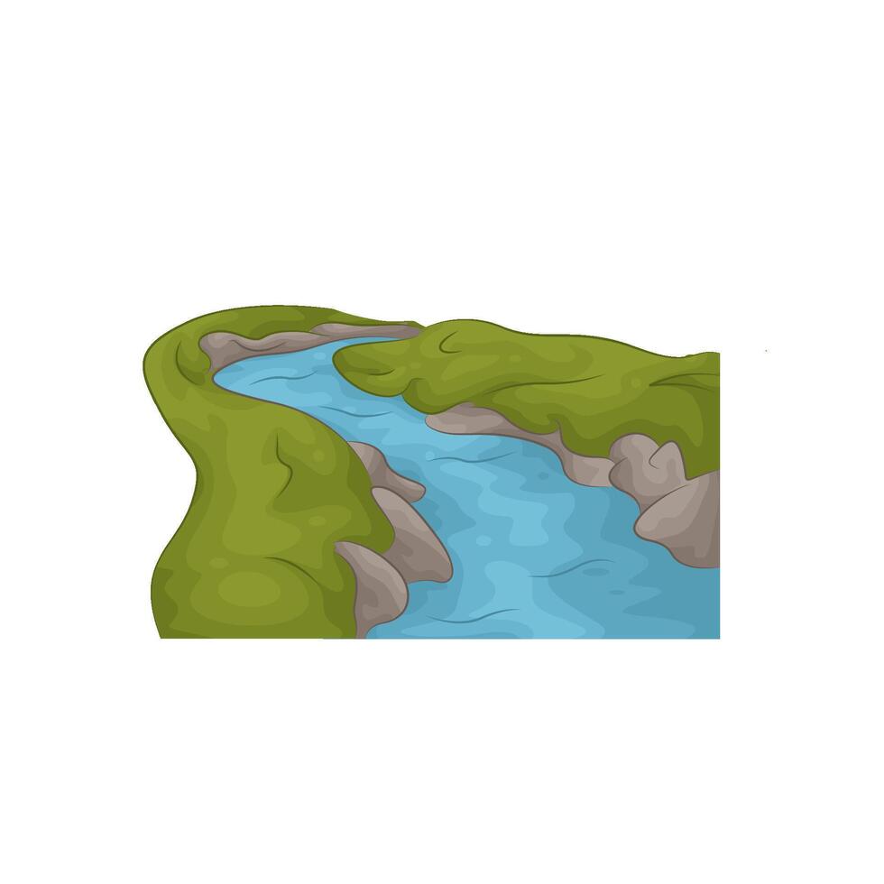 Illustration of river vector