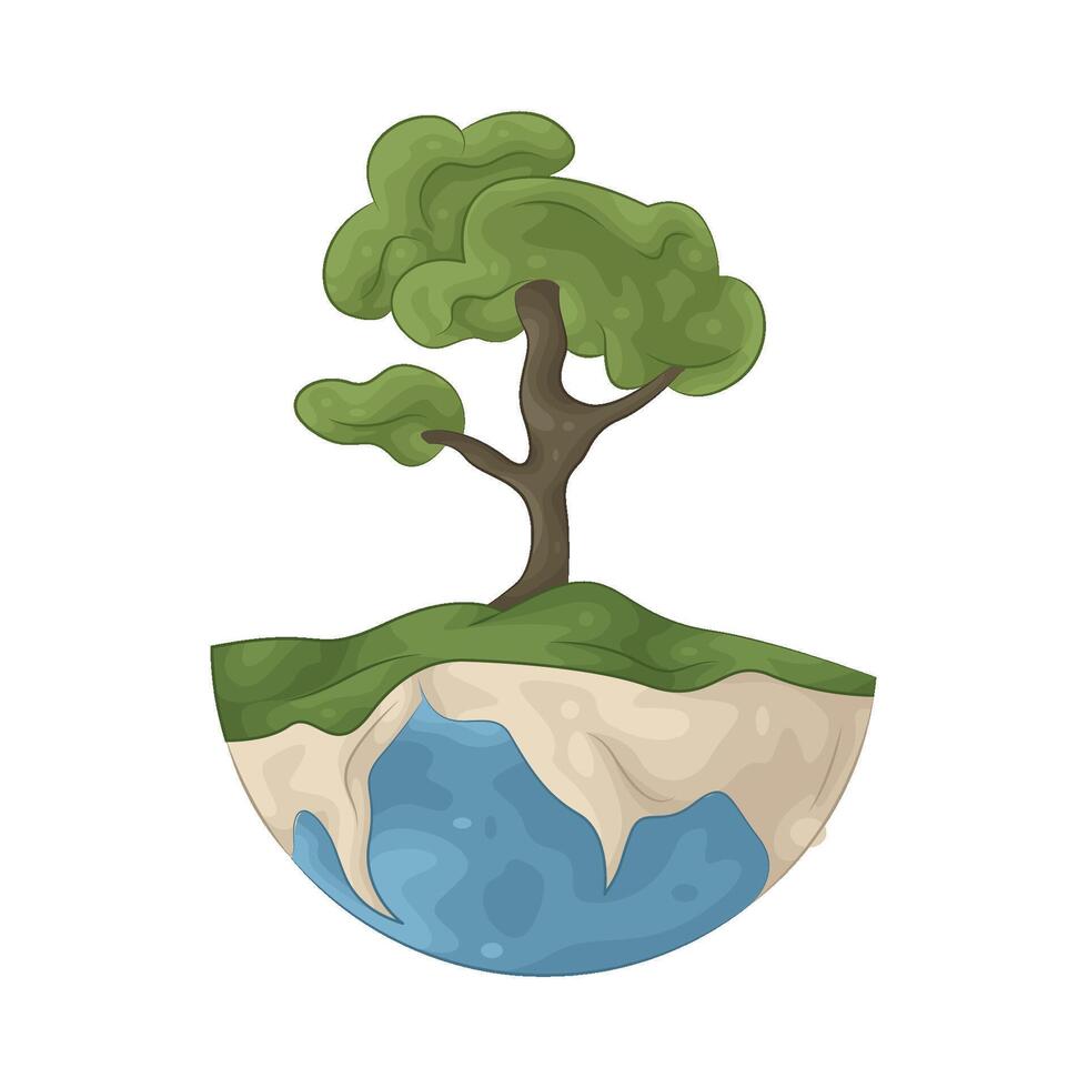 Illustration of tree vector