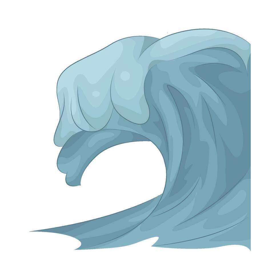 Illustration of ocean wave vector