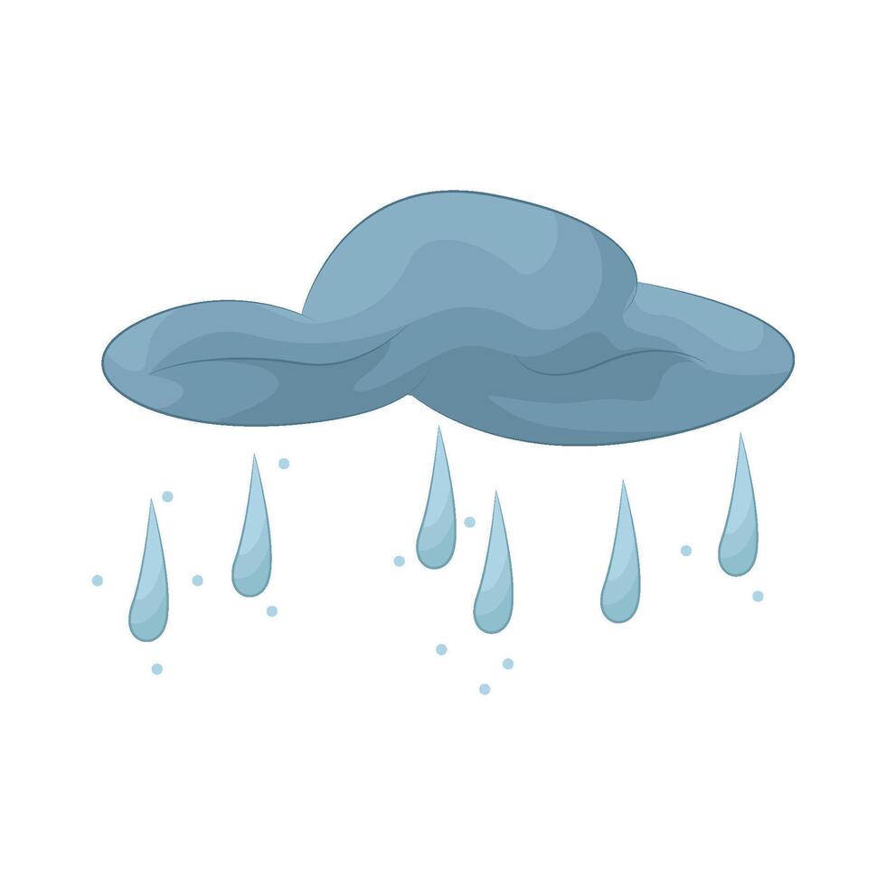 Illustration of rain vector