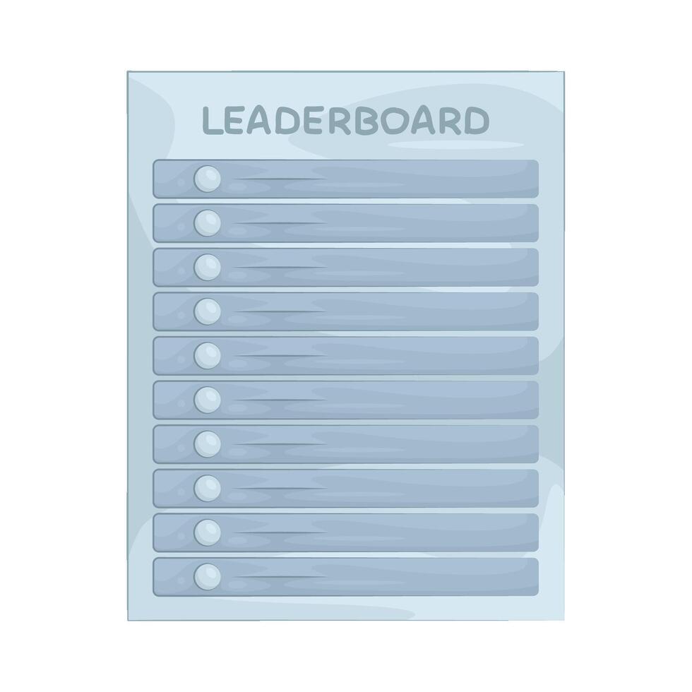 Illustration of leaderboard vector