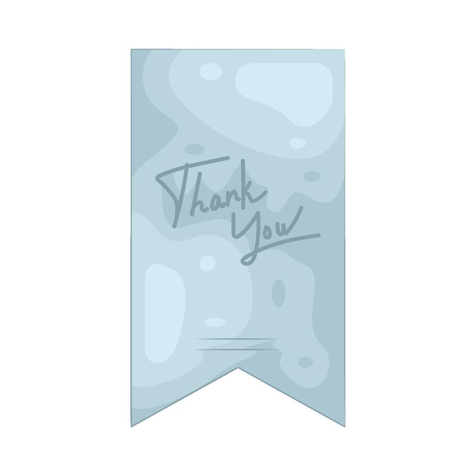 Illustration of thank you banner vector