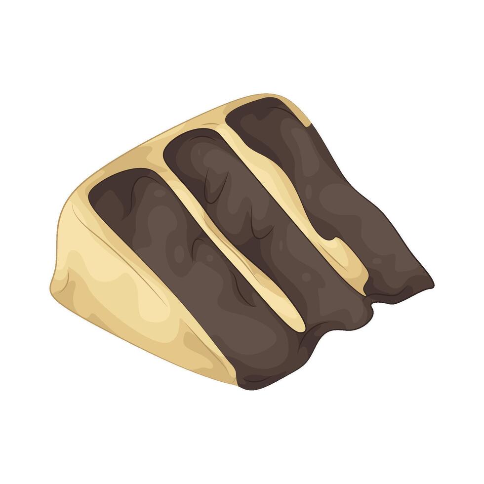 Illustration of cake slice vector
