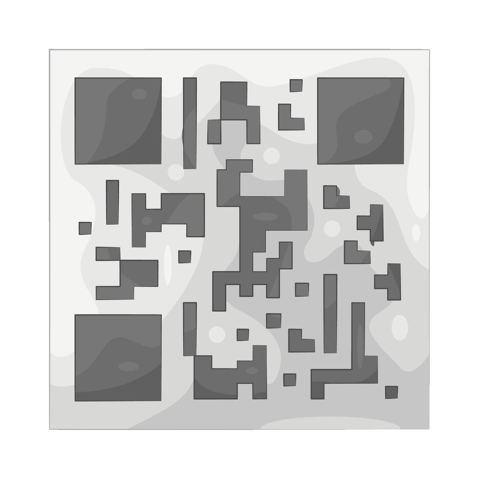 Illustration of qr code vector