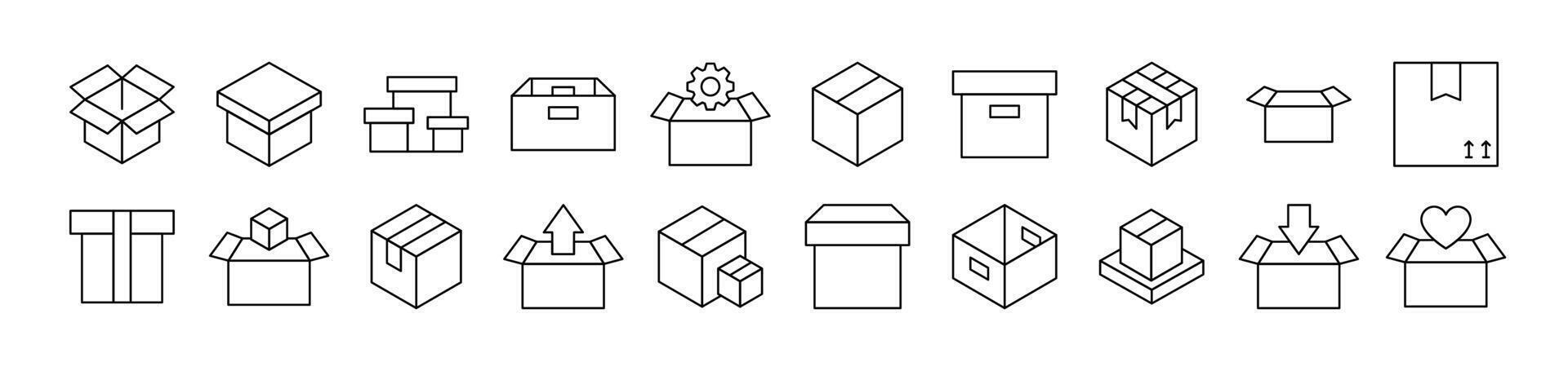 Box as Post and Delivery vector