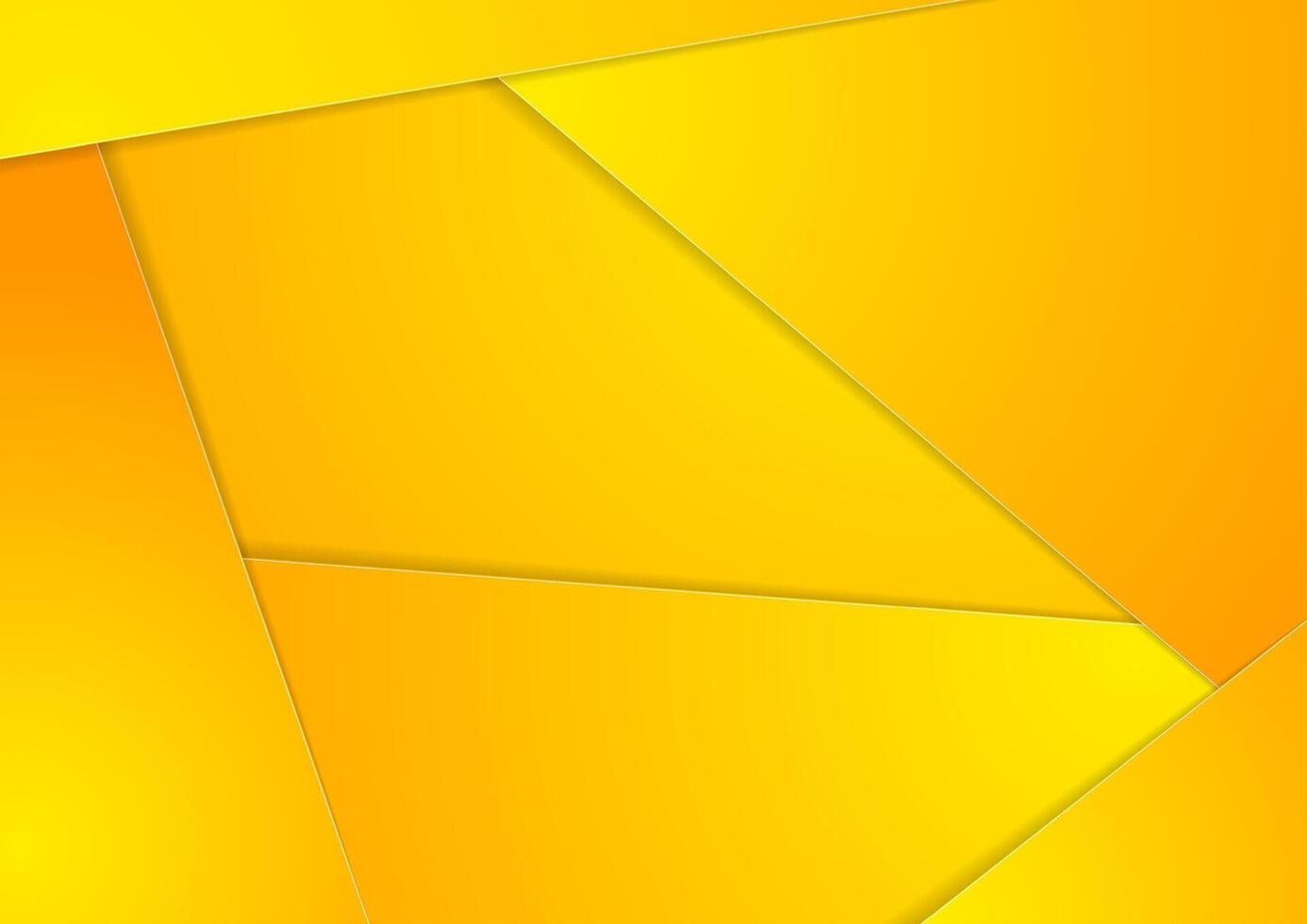 Yellow abstract material corporate background vector