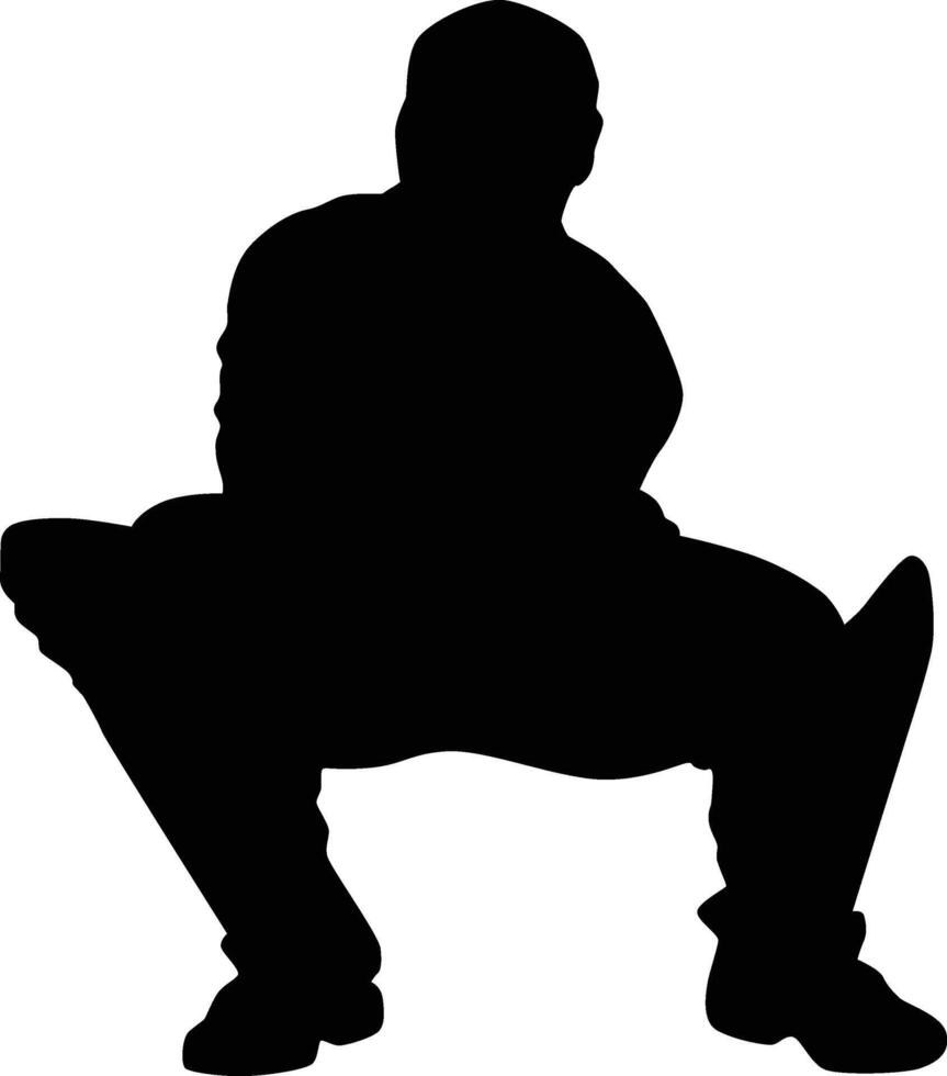 cricket player full body vector