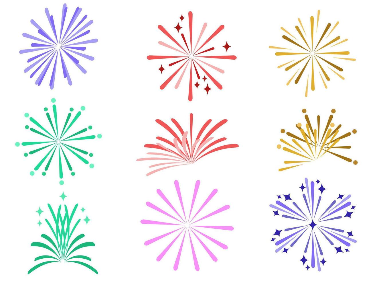 New Year Fireworks Background Illustration vector