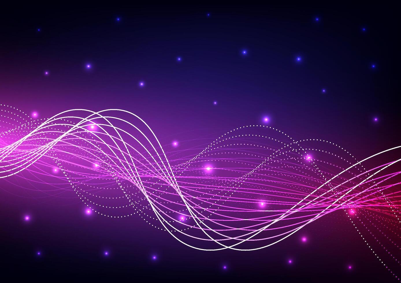 Abstract futuristic on dark blue background. network wave technology concept. Design for futuristic, fiber optic, wave, telecoms, digital, online, connection. vector