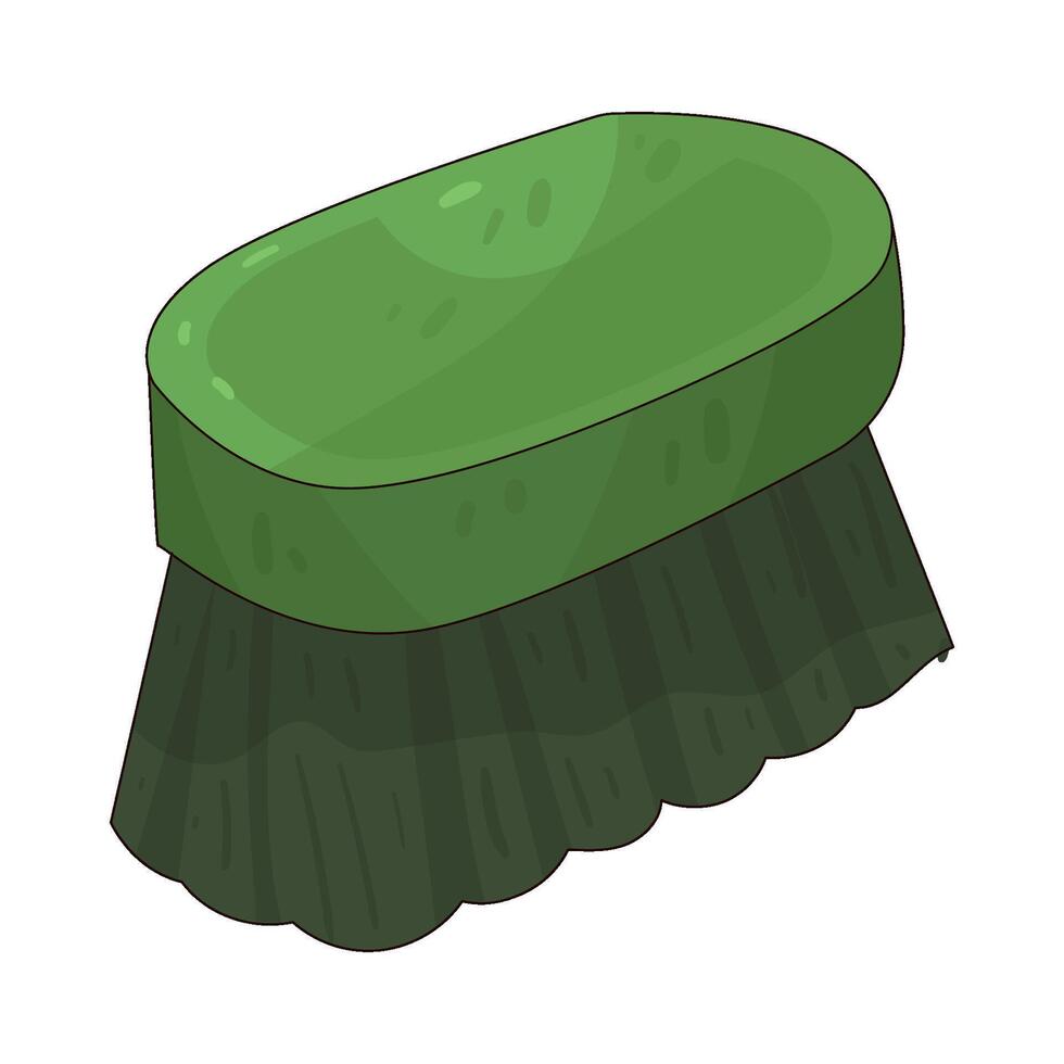 Illustration of cleaning brush vector