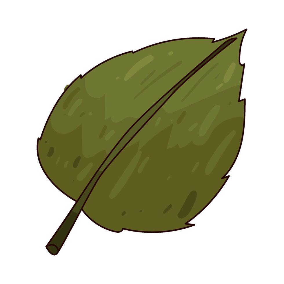 Illustration of Single leaf vector