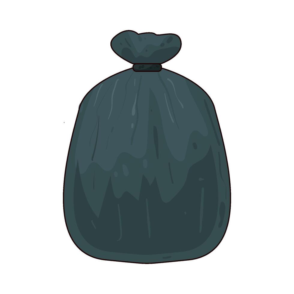 Illustration of Garbage bag vector