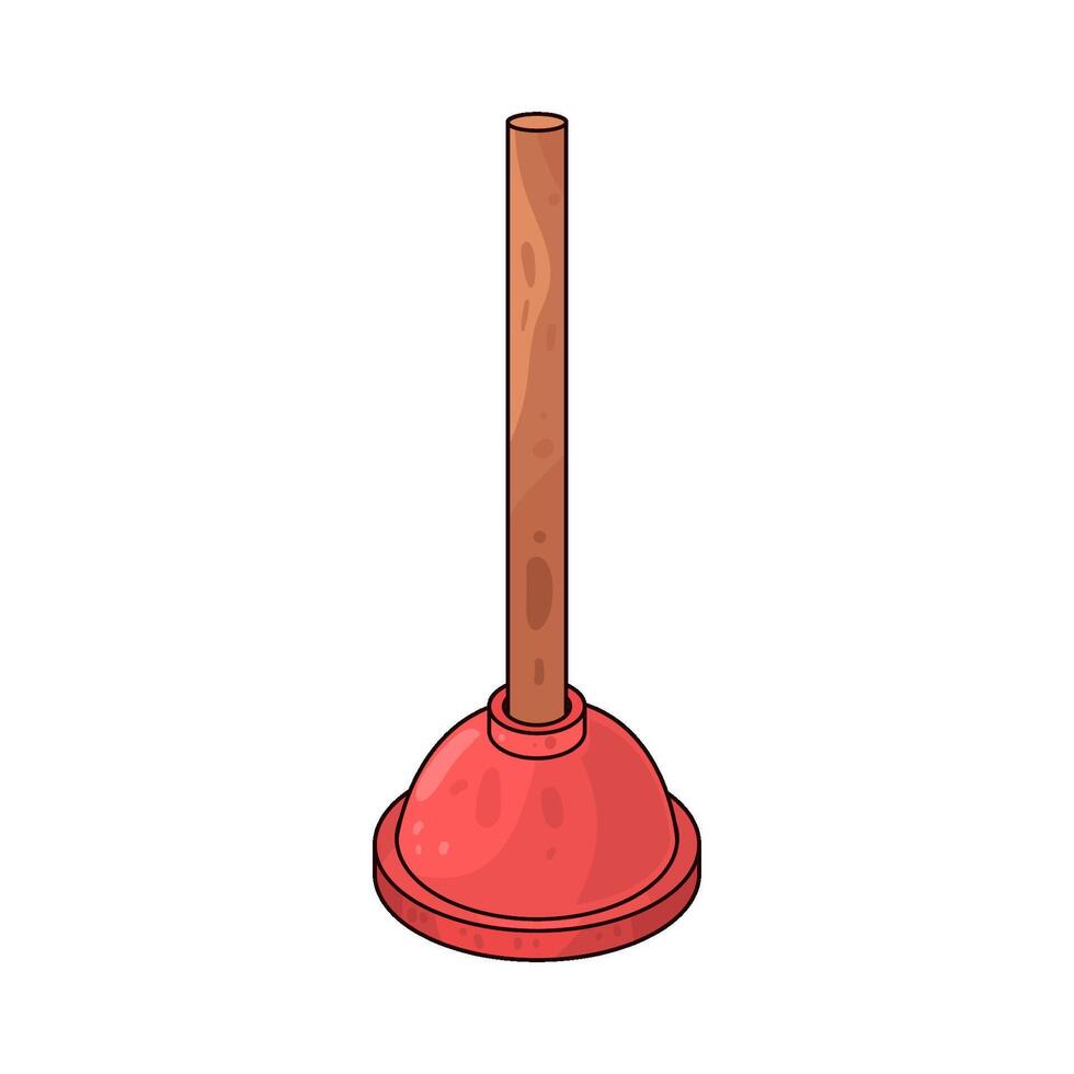 Illustration of plunger vector