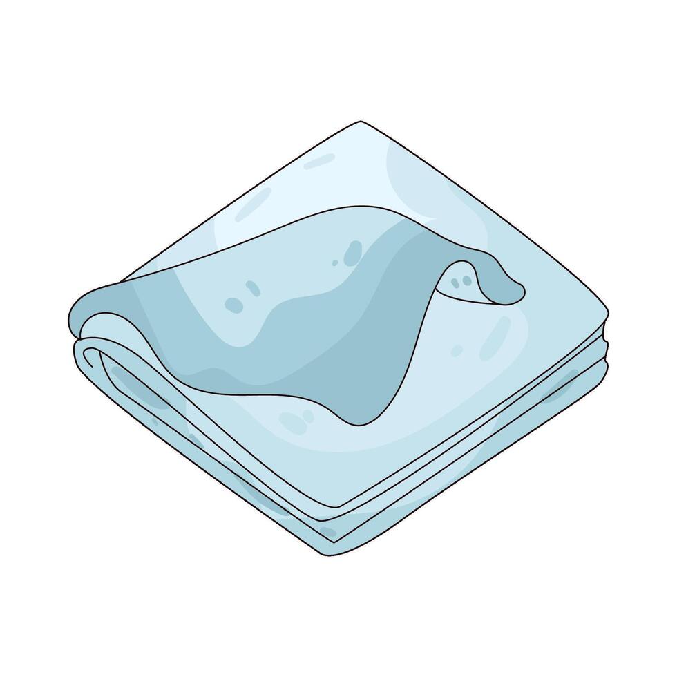 Illustration of towel vector