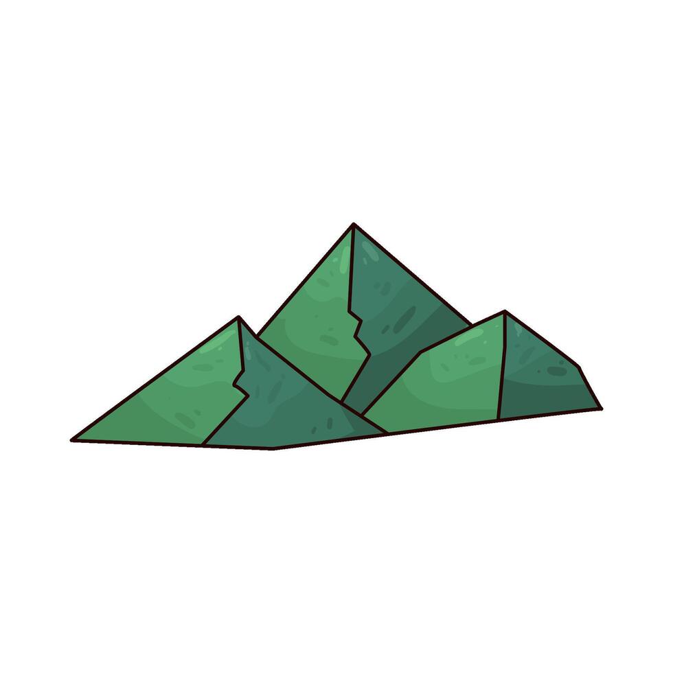 Illustration of High mountain vector