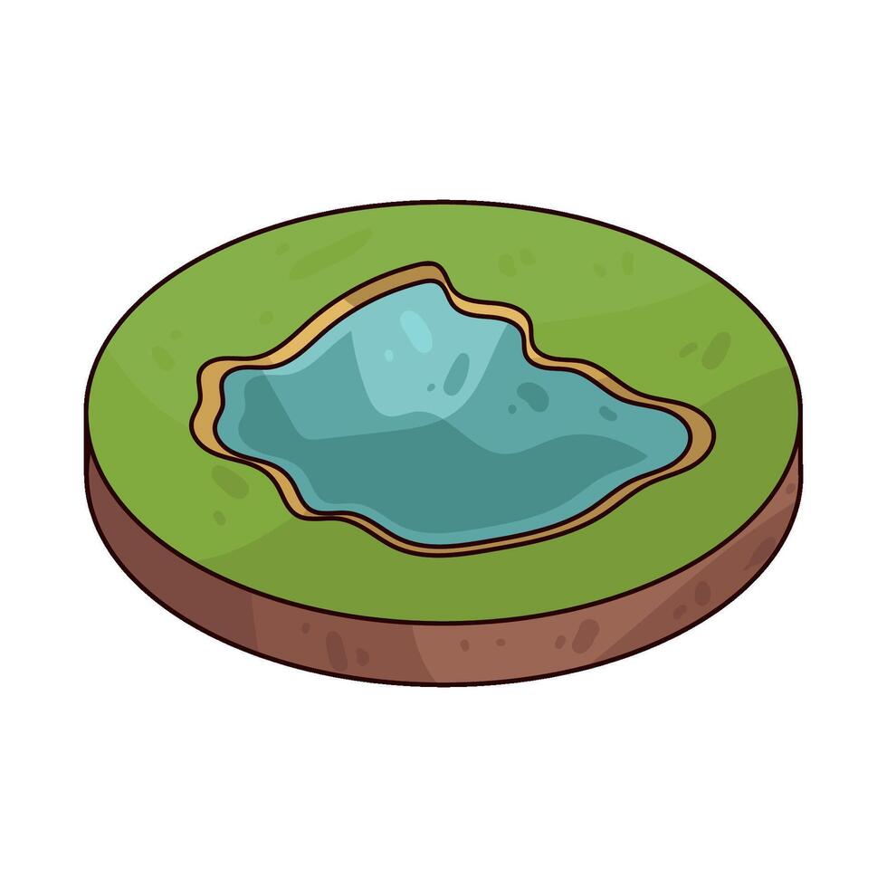 Illustration of Lake vector