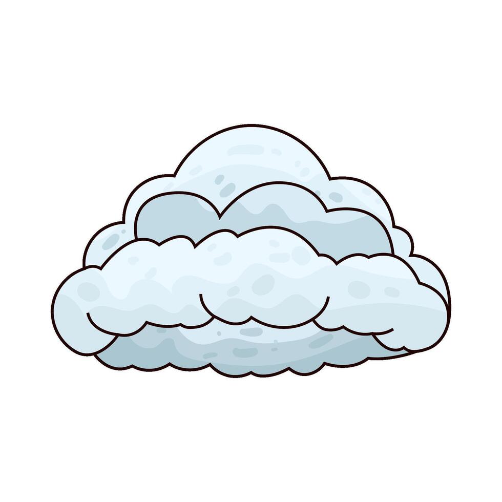 Illustration of cloudy vector