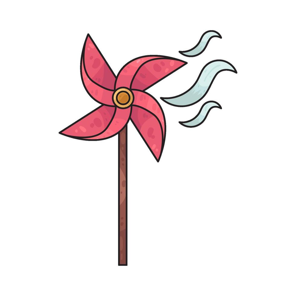 Illustration of wind vector