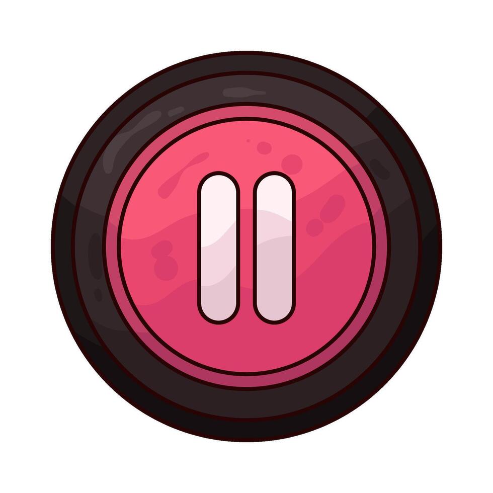 Illustration of pause button vector
