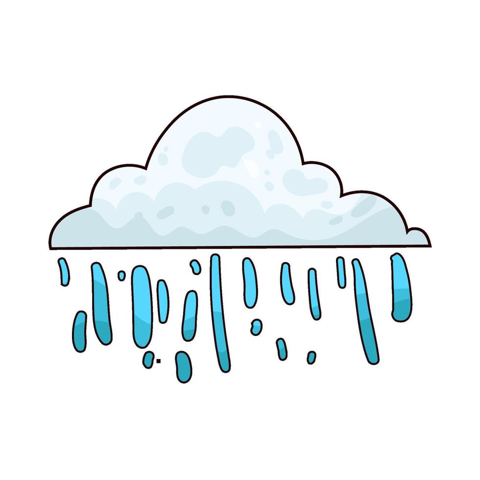 Illustration of rainy vector