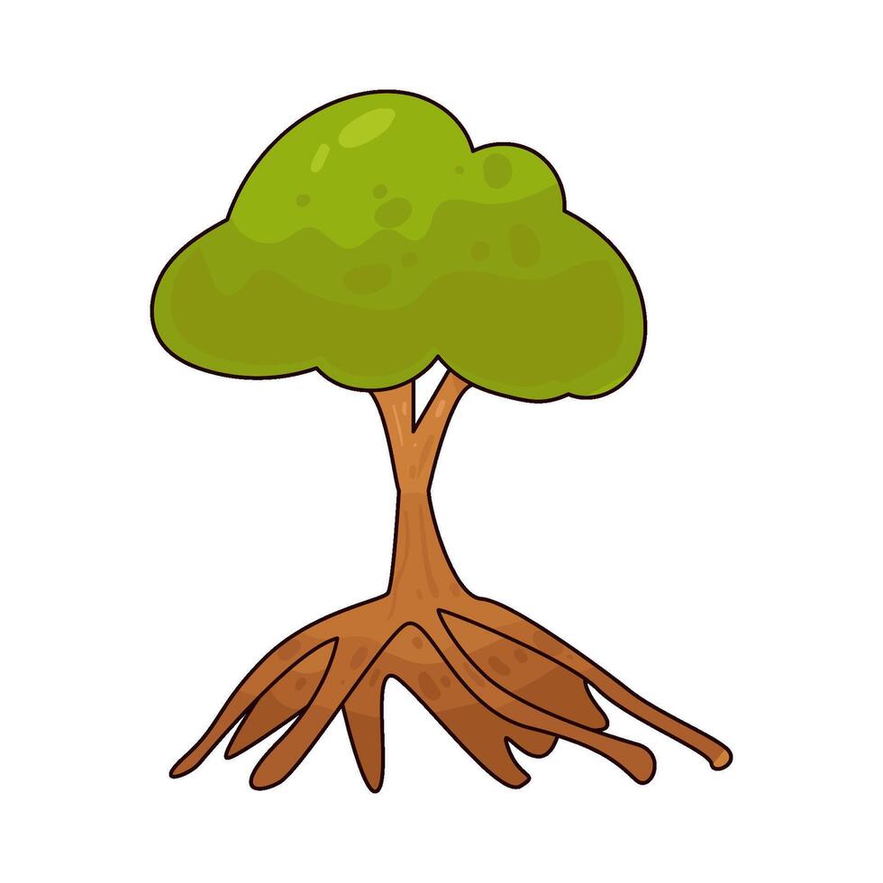 Illustration of tree vector
