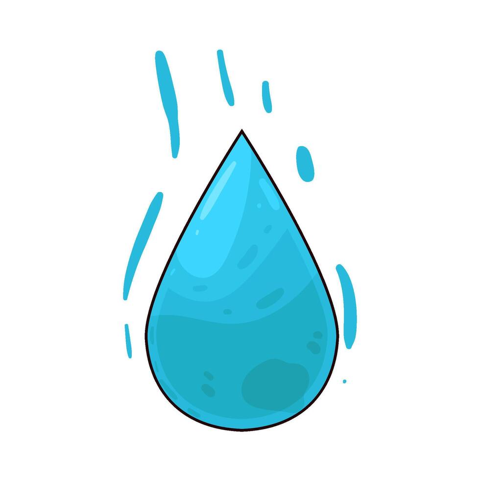 Illustration of water drop vector