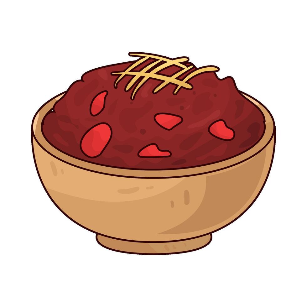 Illustration of Texas Chili Bowl vector