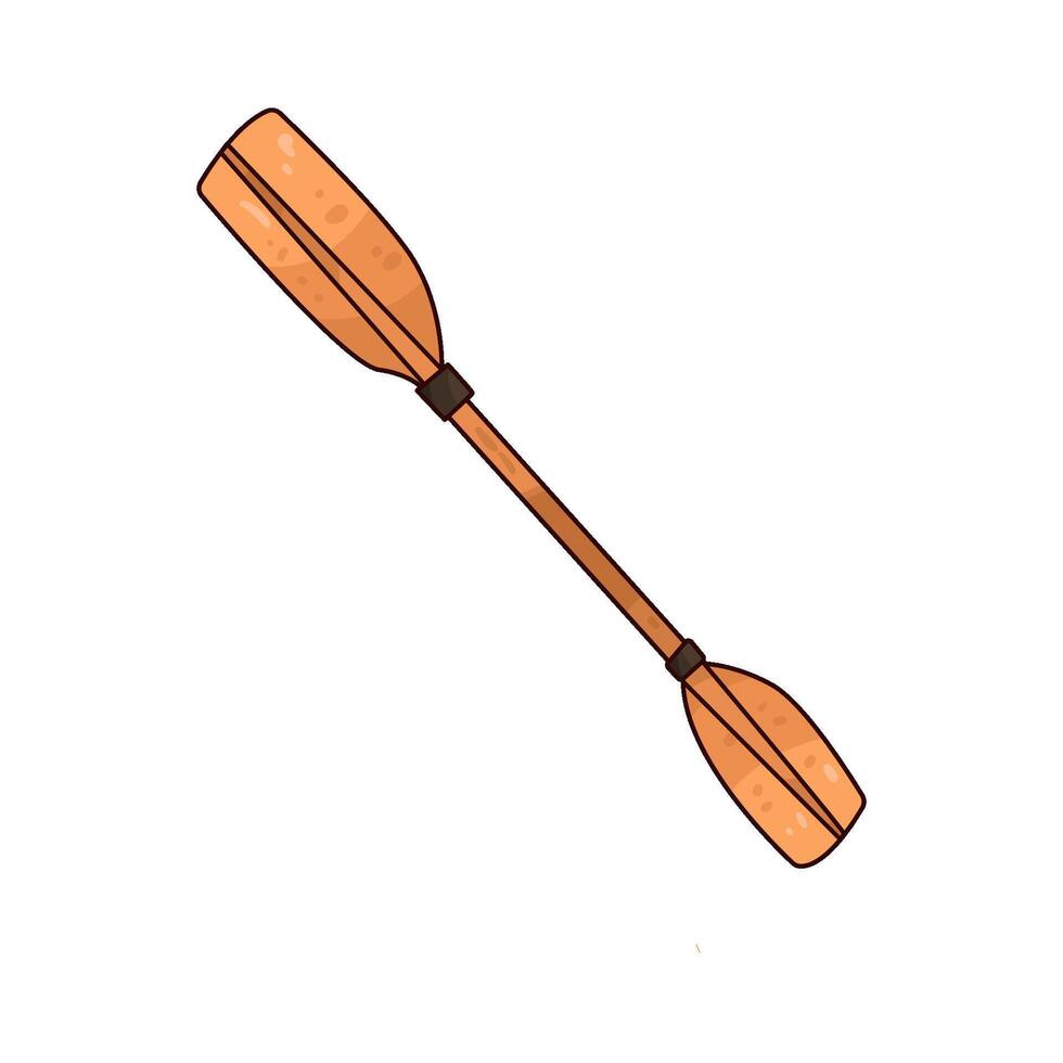 Illustration of Rowing paddle vector