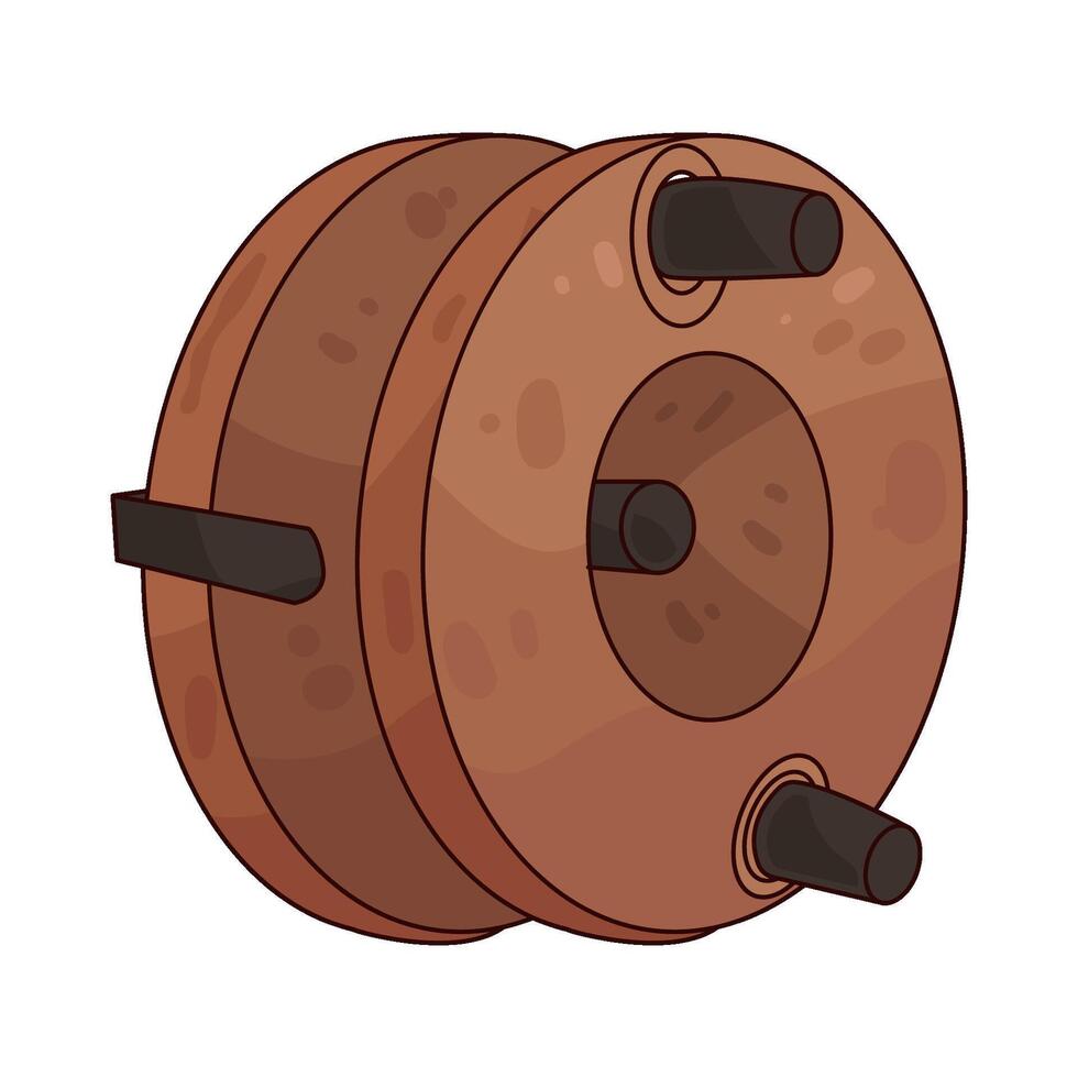 Illustration of fishing reel vector
