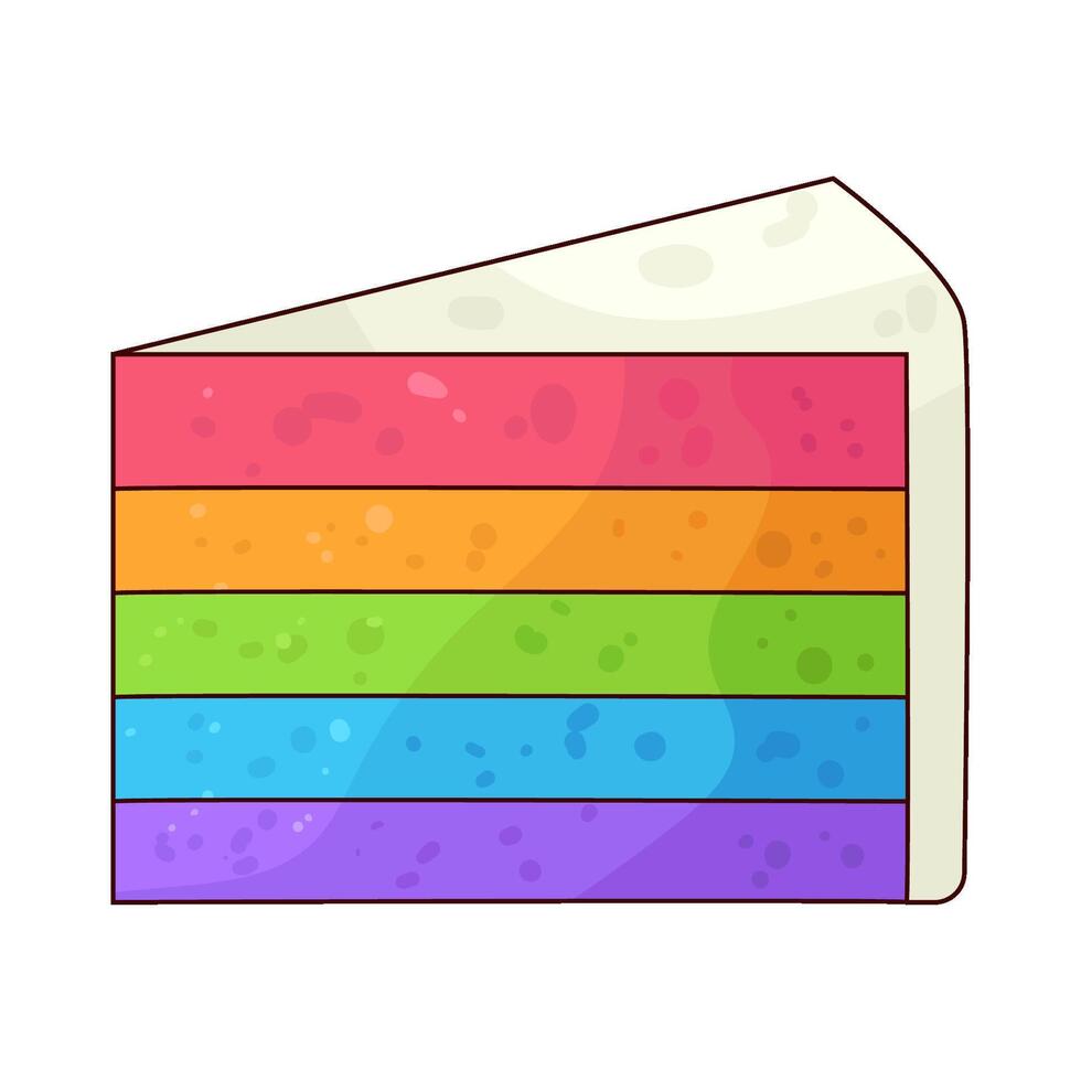 Illustration of cake slice vector
