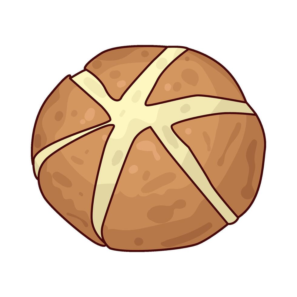 Illustration of garlic bread vector