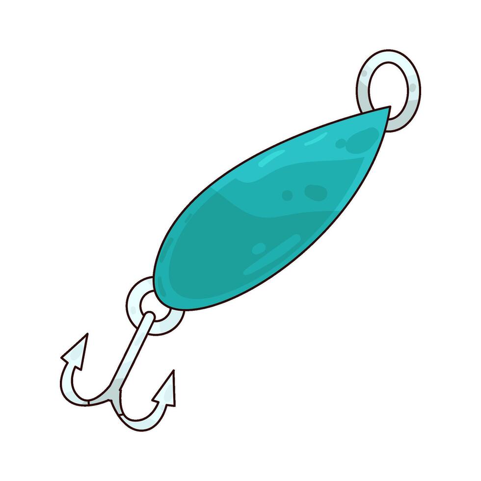 Illustration of fishing bait vector