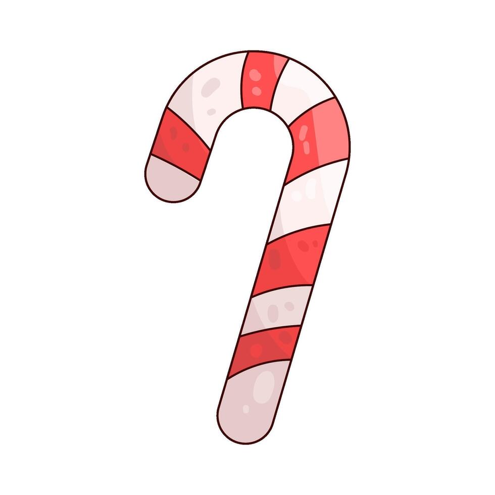 Illustration of candy cane vector