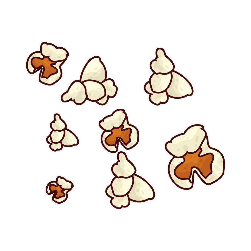 Illustration of popcorn vector