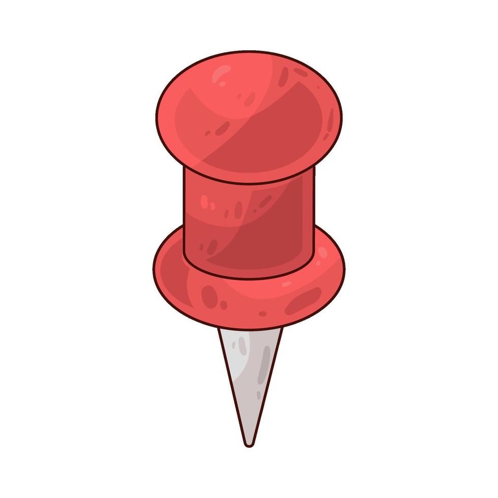 Illustration of pushpin vector