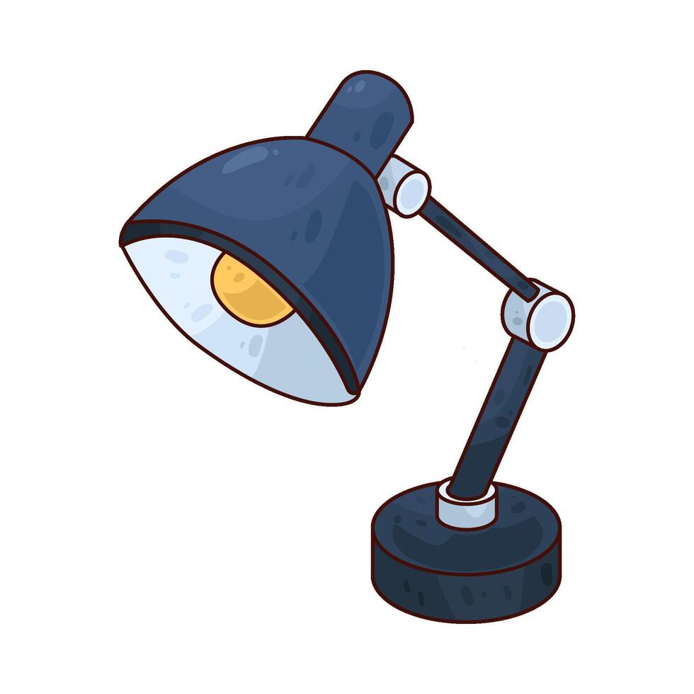 Illustration of desk lamp vector