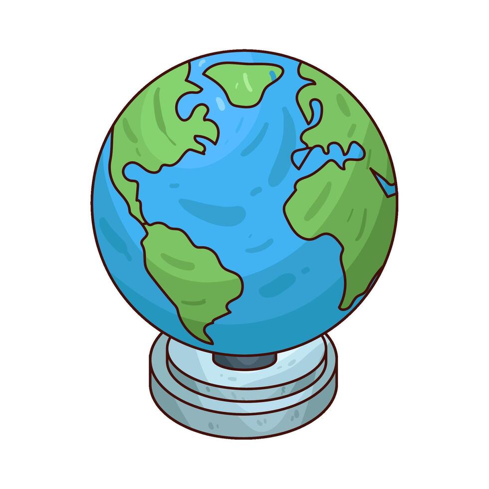 Illustration of globe vector