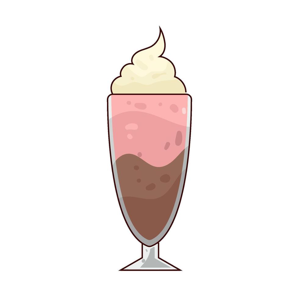 Illustration of milkshake vector