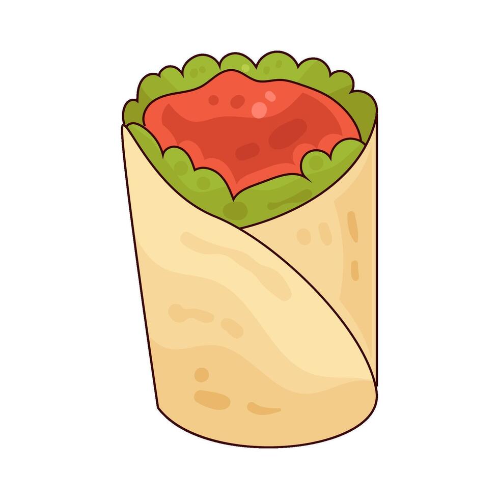 Illustration of kebab vector
